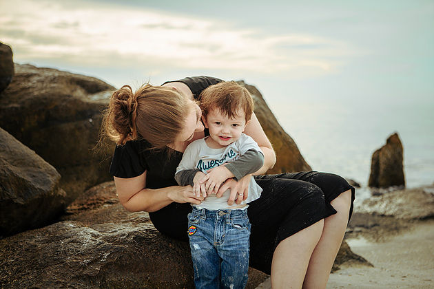 Mother and Son at Johns Pass