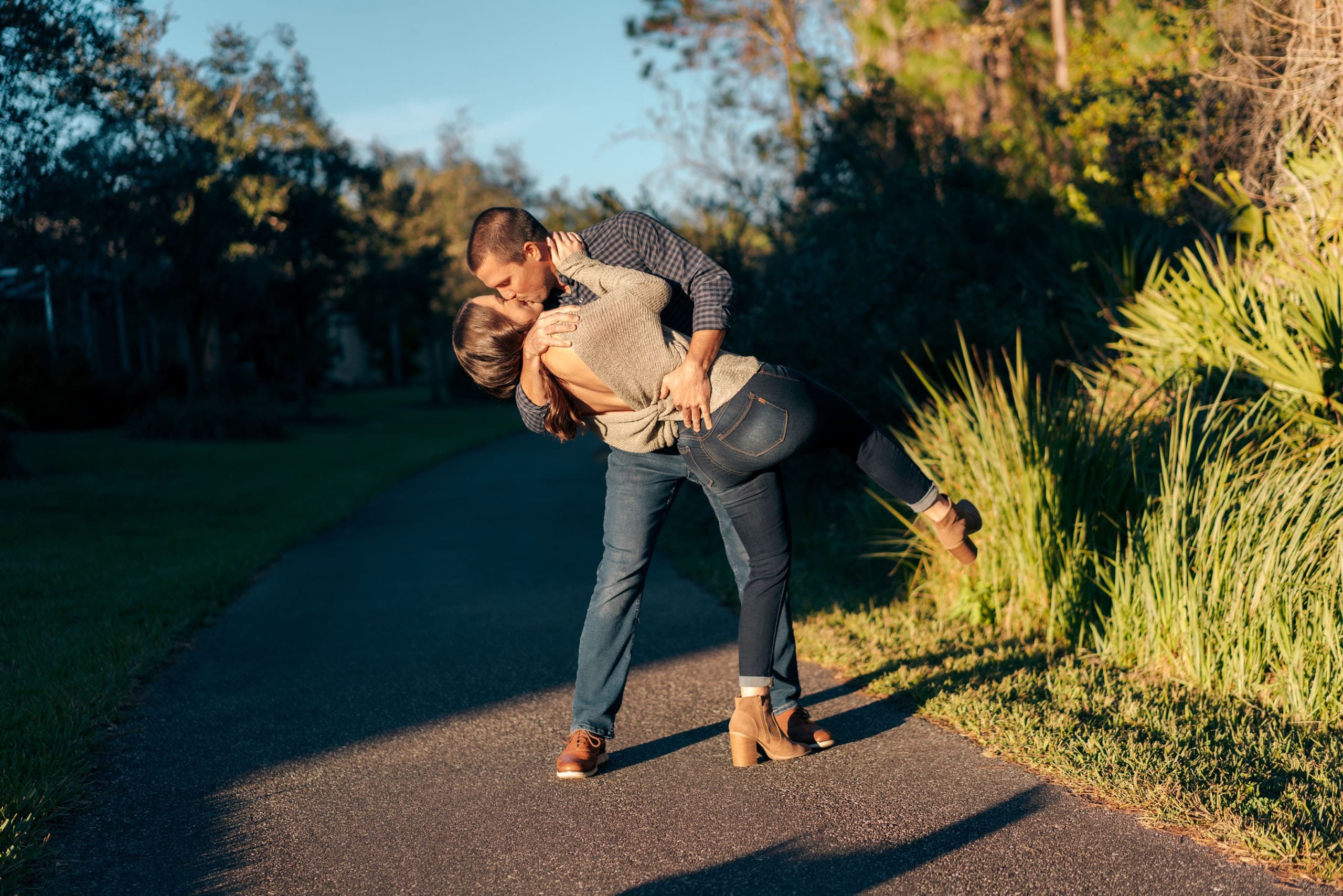 Engagement Photos at Seven Oaks Boardwalk