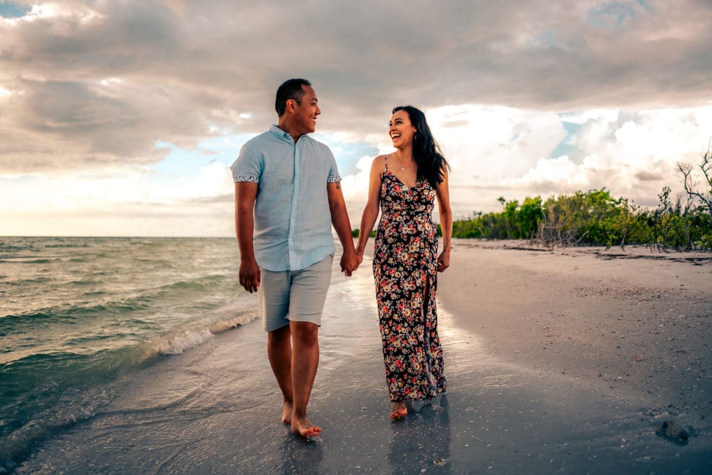Couple Session at Honeymoon Island State Park - Dunedin