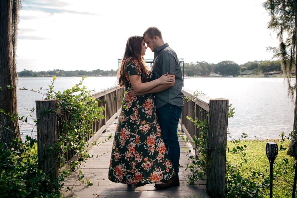 Engagement Photos at Knotted Roots on the Lake - Land O' Lakes